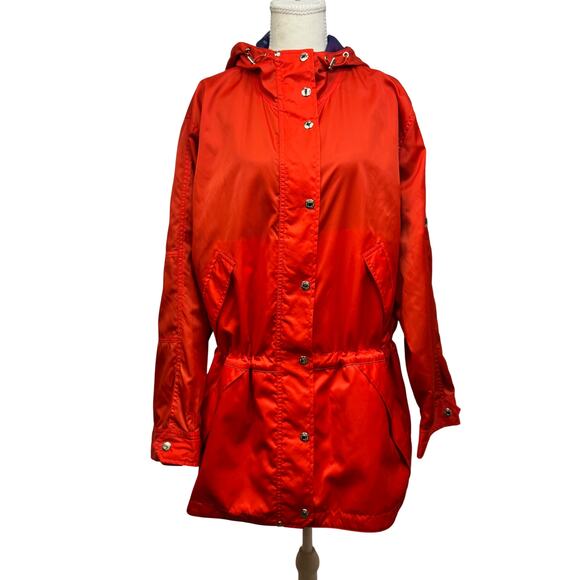Lauren Ralph Lauren Jackets & Blazers - Lauren Ralph Lauren Hooded Rain Jacket Anorak Red Women’s Large VTG 90s Gorpcore
